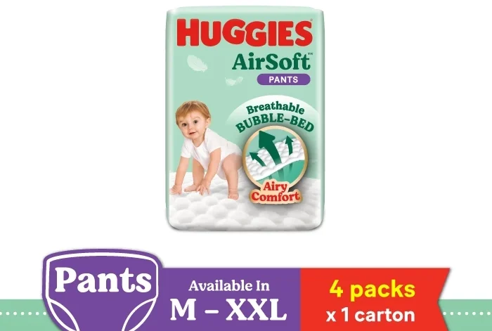 Huggies AirSoft Pants: 5 Ciri Lampin Premium Terbaik untuk Bayi 8